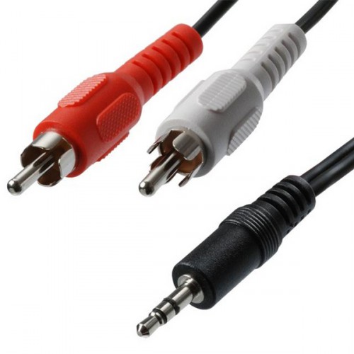 Cablexpert  Jack 3.5mm to RCA-cinch Stereo, 2.5m